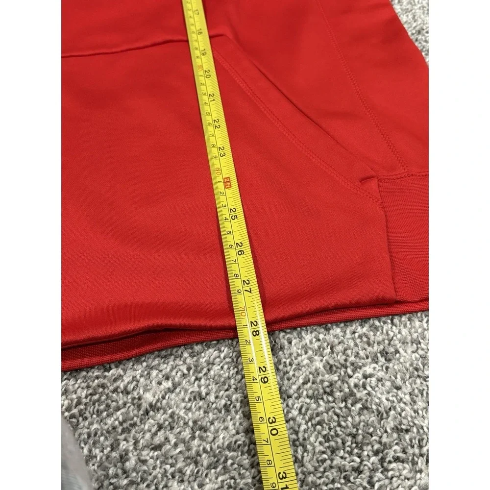 Nike Football Dri-FIT Hoodie Mens Medium‎ Red Graphic Pullover Sweatshirt